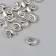 Bead for creativity metal "shell" silver 0.8x1 cm