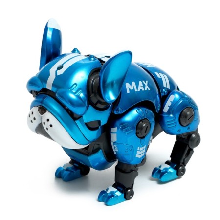 Max robot-plug, light, sound effects, metallic, blue color-1