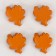 Miniature Puppet "Autumn Leaf", set of 4 pcs., Size 1 pc. - 2 × 2 × 0.5 cm