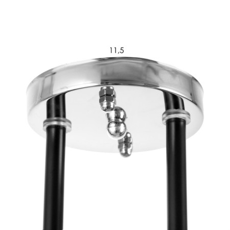 Chandelier "Erion" 2he27 40W chrome 48x26 cm-6