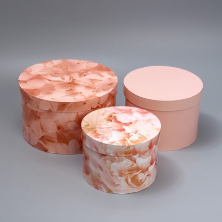 Set of hats 3 in 1, gift packaging, “beige”, 18 x 18 x 13–25 x 25 x 15 cm-2