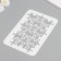 Plastic stencil "Puzzles", 16x24 cm