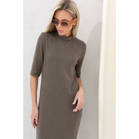 Women's dress, size 52, brown color-2