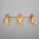 ANSA lamp, 3x40W E14, color gold