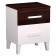 Cleat cabinet "Norwood 41", 452 × 379 × 588 mm, white color / chocolate nut