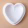 Form for baking and mousse desserts Konfinetta "Heart", silicone, 15.5 × 15.5 × 5.5 cm, white color