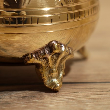 Вазочка 9х9х8 см, латунь-3