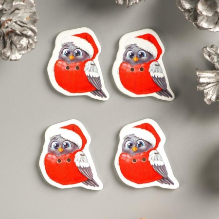 A set of buttons for creativity tree "Bullfigure in the cap" set of 15 pcs 3.3x2.8 cm-2