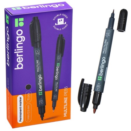 MARKER PERMANENT DIAROMENT 1.0 mm/0.5 mm, berlingo, black-8