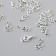 Decor for creativity Metal "Snake" silver 1.8x0.9 cm