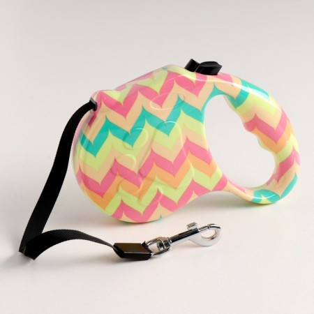 Roulette "Paw", 5 m, up to 35 kg, zigzag print-5