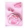 Notebook A6, Devente Cat Paws, 192 sheets, hard cover, artificial skin with foam rubber, 70g/m2, mix