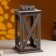 Kashpo wooden "Lantern. Provence" 17x17x31 cm brown