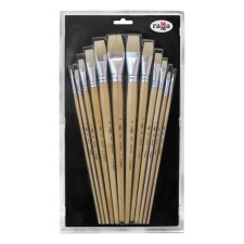 Set of artist brushes gamtin gamma Studia, 12pcs, flat No. 1,2,3,4,5,6,7,8,9,11,12 11001012 1069