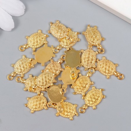 Souvenir Metal Suspension "Golden Turtle" micro 1.1x1.8 cm-2