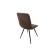Fred chair, support cone metal black, horn, color Savana Latte