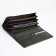 Women's wallet on magnet, green color