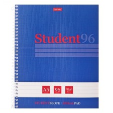 A notebook of 96 sheets in a ruler on the crest 