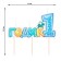 A candle in a cake on a skewer for boys "I am a year old", 7.7 cm, 12 min, 65 g