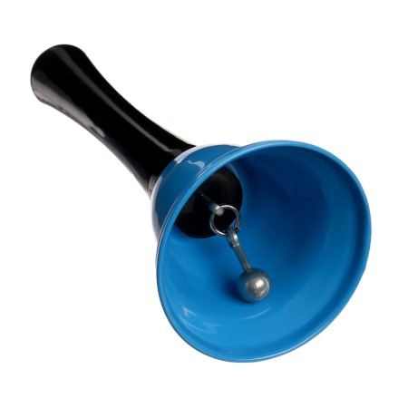 Metal bell, desktop call "Funk", 12.5 x 5 cm, blue-1