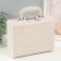 Casket to the leatherette for jewelry "Case. Crocodile leather" beige 18.5x24x9 cm