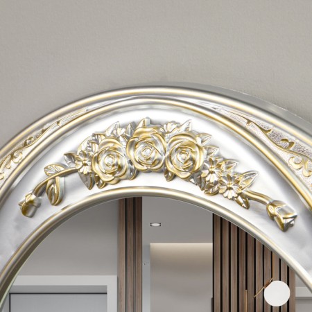 Interior mirror, wall -mounted, 63.5x53.5 cm, silver silver-1