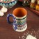 Rishtan ceramics mug "Disor", 500 ml, blue mix