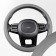 SkyWay braid, eco-leather, Standart-1 m, gray, S01102480