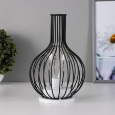 Night -core jug loft LED from batteries 3AAA Black 12x12x19 cm Risalux