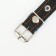 Collar leather reinforced with a kapron with a half-ring, 55 x 2.5 cm, Osh 27-53 cm, black