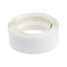 Бордюрная лента WHITE LINE, для ванной, 38 мм  x 3.35 м, белая