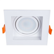 Точечный встраиваемый светильник Arte Lamp Simplex A6662PL-1WH, GU10, 10 Вт, 10.2х10.2х4.2 см, белый