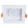 Pointed-built Lamp Simplex A6662PL-1wh, GU10, 10 W, 10.2x10.2x4.2 cm, white
