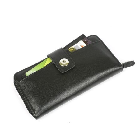 Pearl with Cardholder, Magnet, 2-for bills, 1-for coins, 12 cards, black matte-1