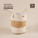 Belly basket wicker -round SL Home "Order", 35 × 40 cm, cotton, hyacinth