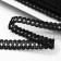 Decorative braid “Sanding clock”, 14 mm, 10 ± 1 m, black color