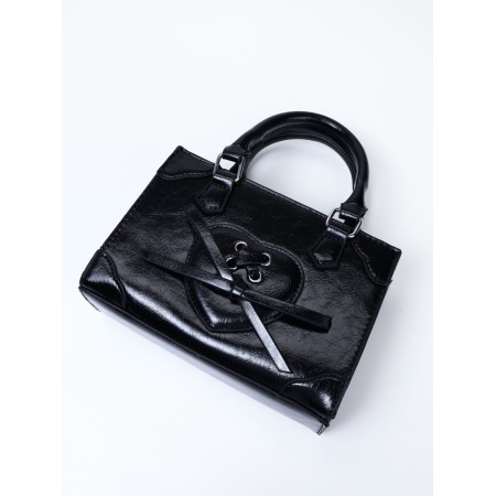 Women's bag, 20*8*14, lightning departure, belt lengths, black-7