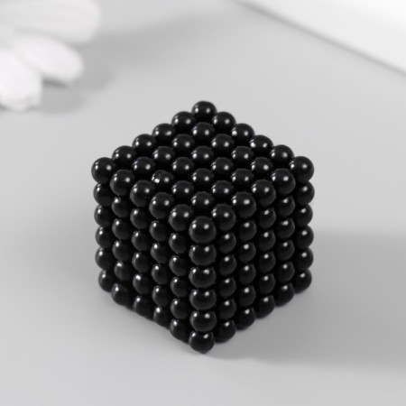 Antistress Magnet "Neokub" 216 balls d = 0.5 cm (black)-2