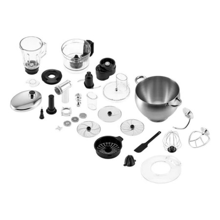Mixer KitFort KT-3413, Planetary, 2000 W, 10/2/1.5 L, 6 speeds, silver-9