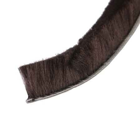 The seal brush self -adhesive tundra, 9x15 mm, brown, 10 m.-3