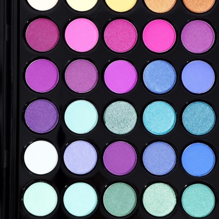 A set of decorative cosmetics Shadow 60 centers, 6 cv blush, 12 lip balms-3