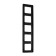 Frame Legrand Inspiria, 5 post, anthracite