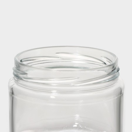 Glass Bank for bulk products with a spoon "Otto", 260 ml-4