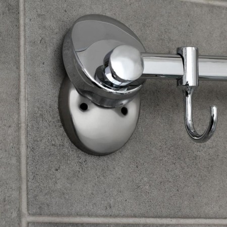 The hook is wall-mounted, moving, on the bar accoona a11091-3, 3 pcs, color chromium-3