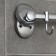 The hook is wall-mounted, moving, on the bar accoona a11091-3, 3 pcs, color chromium