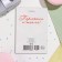 Gatter Postcard "March 8" glitter, red background, 6x8.5 cm