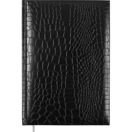 Leduced Diary A5, 160 sheets, Attomex. Arkona, solid boumvinyl cover with foam rubber, lies, block 70 g/m2, black