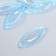 Decor for creativity Plastic "Eye" Holography Purvalum set 6 pcs 2x5 cm