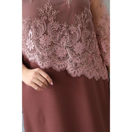 Women's dress, size 54, pink color-5