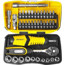 Set of end heads Stayer Profi 25135-H39, 39 items, 6.5-25 mm, 1/4 